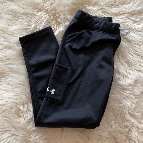 Under Armour | Youth Girls Loose Fit Storm Cold Gear Water Resistant Sweat Pants - Picture 1 of 4